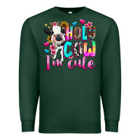 Sports Green holy cow  m cute Premium Sweatshirt - texasbilliewilder
