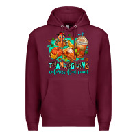 Burgundy thanksgiving calories dont count Premium Hoodie - AdoDesignShop