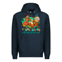 Navy thanksgiving calories dont count Premium Hoodie - AdoDesignShop