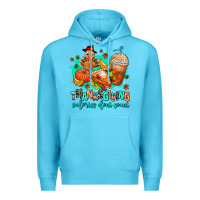 Ocean Blue thanksgiving calories dont count Premium Hoodie - AdoDesignShop