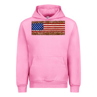 Fuchsia Pink usa flag leopard Urban Hoodie - JahusDesignShop
