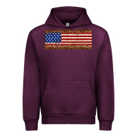 Mauve Wine usa flag leopard Urban Hoodie - JahusDesignShop