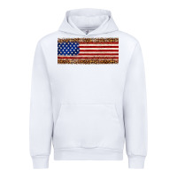 White usa flag leopard Urban Hoodie - JahusDesignShop