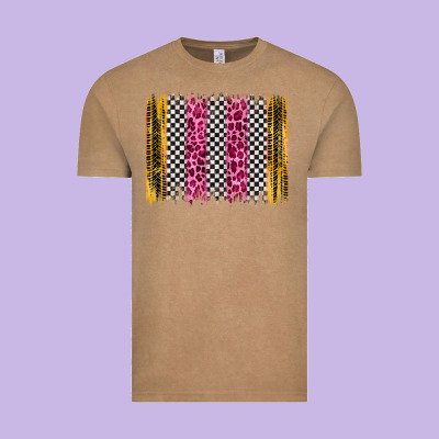 Race Leopard Brush Stroke Vintage Tee Designed By Artiststas