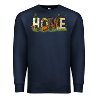 Navy home camping Premium Sweatshirt - texasbilliewilder