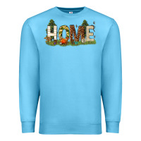 Ocean Blue home camping Premium Sweatshirt - texasbilliewilder