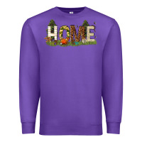 Purple home camping Premium Sweatshirt - texasbilliewilder