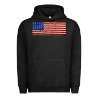 Pigment Black usa flag Urban Hoodie - JahusDesignShop