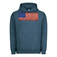 Pigment Midnight Navy usa flag Urban Hoodie - JahusDesignShop