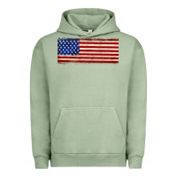 Pigment Oil Green usa flag Urban Hoodie - JahusDesignShop