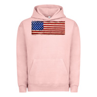 Pigment Salmon usa flag Urban Hoodie - JahusDesignShop
