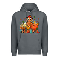 Rock thankful pumpkins and turkey Premium Hoodie - AdoDesignShop