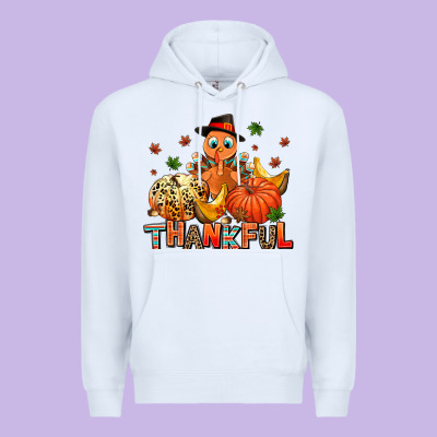 Thankful Pumpkins And Turkey Premium Hoodie Designed By Adodesignshop