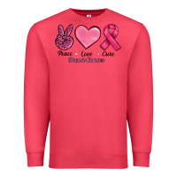 Cardinal Peace Love Cure Cancer Premium Sweatshirt - RanaPortraitStore