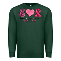 Sports Green Peace Love Cure Cancer Premium Sweatshirt - RanaPortraitStore