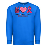 True Royal Peace Love Cure Cancer Premium Sweatshirt - RanaPortraitStore