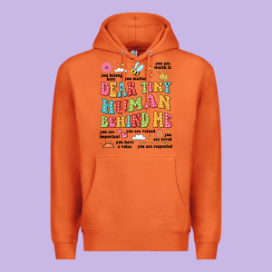 Customized Teacher Dear Tiny Human Behind Me Back Premium Hoodie Designed By Jahusdesignshop