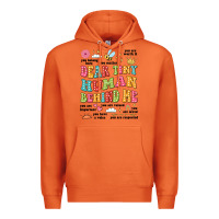 Carrot customized teacher dear tiny human behind me back Premium Hoodie - JahusDesignShop