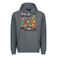 Rock customized teacher dear tiny human behind me back Premium Hoodie - JahusDesignShop