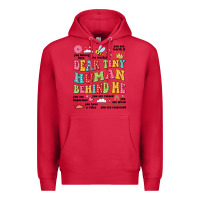 Cardinal customized teacher dear tiny human behind me back Premium Hoodie - JahusDesignShop
