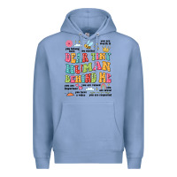 Colony Blue customized teacher dear tiny human behind me back Premium Hoodie - JahusDesignShop