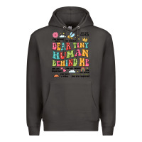 Smoke customized teacher dear tiny human behind me back Premium Hoodie - JahusDesignShop