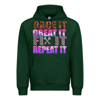Forest Green race ıt great ıt fıx ıt repeat ıt Urban Hoodie - AdoDesignShop