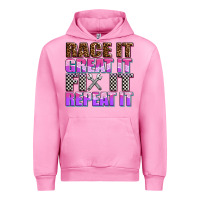 Fuchsia Pink race ıt great ıt fıx ıt repeat ıt Urban Hoodie - AdoDesignShop