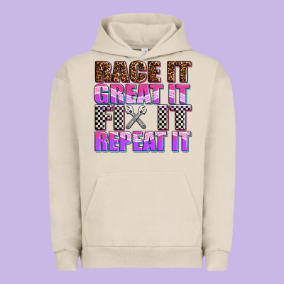 Race ıt Great ıt Fıx ıt Repeat ıt Urban Hoodie Designed By Adodesignshop
