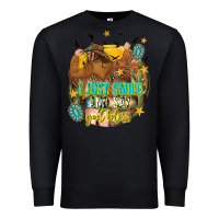 Black i just smile and say god bless Premium Sweatshirt - texasbilliewilder