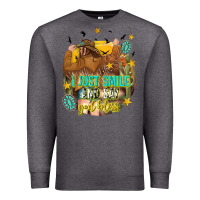 Charcoal Heather i just smile and say god bless Premium Sweatshirt - texasbilliewilder