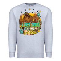 Heather Grey i just smile and say god bless Premium Sweatshirt - texasbilliewilder