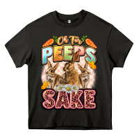 Asphalt Oh for peeps sake Easter Day Heavy Core Tee - LillyAllenDesigns