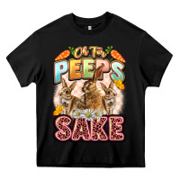 Black Oh for peeps sake Easter Day Heavy Core Tee - LillyAllenDesigns