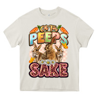 Cream Oh for peeps sake Easter Day Heavy Core Tee - LillyAllenDesigns
