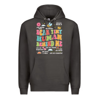 Smoke customized teacher dear tiny human behind me back Premium Hoodie - JahusDesignShop