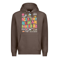 Coffee customized teacher dear tiny human behind me back Premium Hoodie - JahusDesignShop