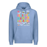 Colony Blue customized teacher dear tiny human behind me back Premium Hoodie - JahusDesignShop