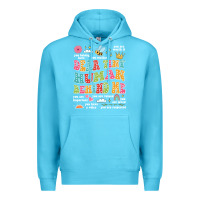 Ocean Blue customized teacher dear tiny human behind me back Premium Hoodie - JahusDesignShop