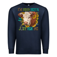Navy im head heffa just ask me Premium Sweatshirt - texasbilliewilder