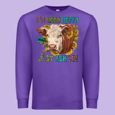 Im Head Heffa Just Ask Me Premium Sweatshirt Designed By Texasbilliewilder