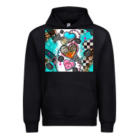 Black race heart Urban Hoodie - AdoDesignShop