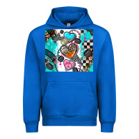 Cobalt race heart Urban Hoodie - AdoDesignShop