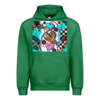 Emerald race heart Urban Hoodie - AdoDesignShop