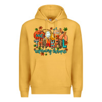 Mustard one thankful respiratory therapist Premium Hoodie - AdoDesignShop