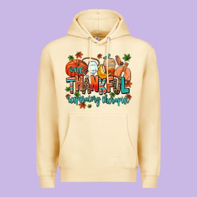 One Thankful Respiratory Therapist Premium Hoodie Designed By Adodesignshop