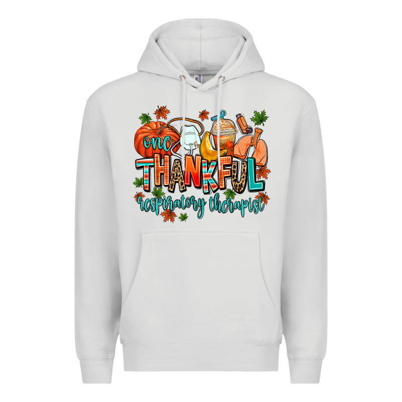 One Thankful Respiratory Therapist Premium Hoodie by AdoDesignShop | Teevron