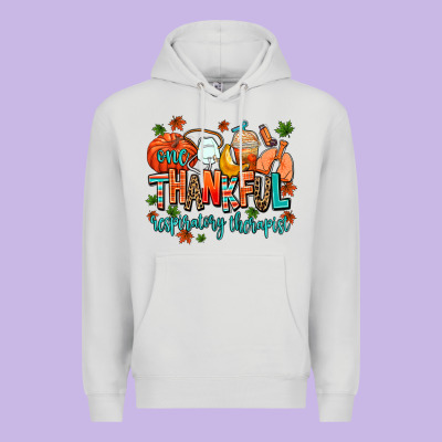 One Thankful Respiratory Therapist Premium Hoodie Designed By Adodesignshop