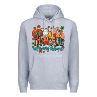 Heather Grey one thankful respiratory therapist Premium Hoodie - AdoDesignShop