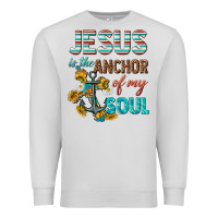 Dove Grey jesus is the anchor of my soul Premium Sweatshirt - texasbilliewilder